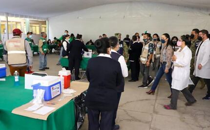 Sheinbaum supervisa jornada de vacunación contra Covid en Venustiano Carranza