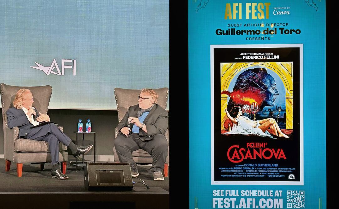 Con Bob Gazale, director del AFI, en el Teatro Egipcio de Los Ángeles. Foto: Mario Pacheco