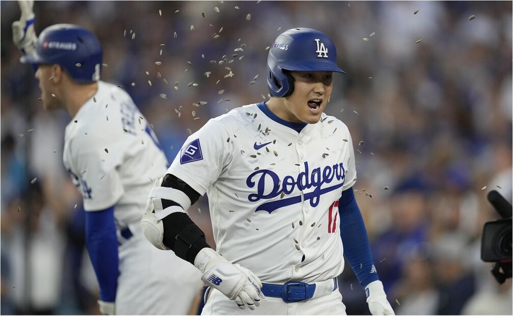 Shohei Ohtani es líder de cuadrangulares de Los Ángeles Dodgers. FOTO: AP