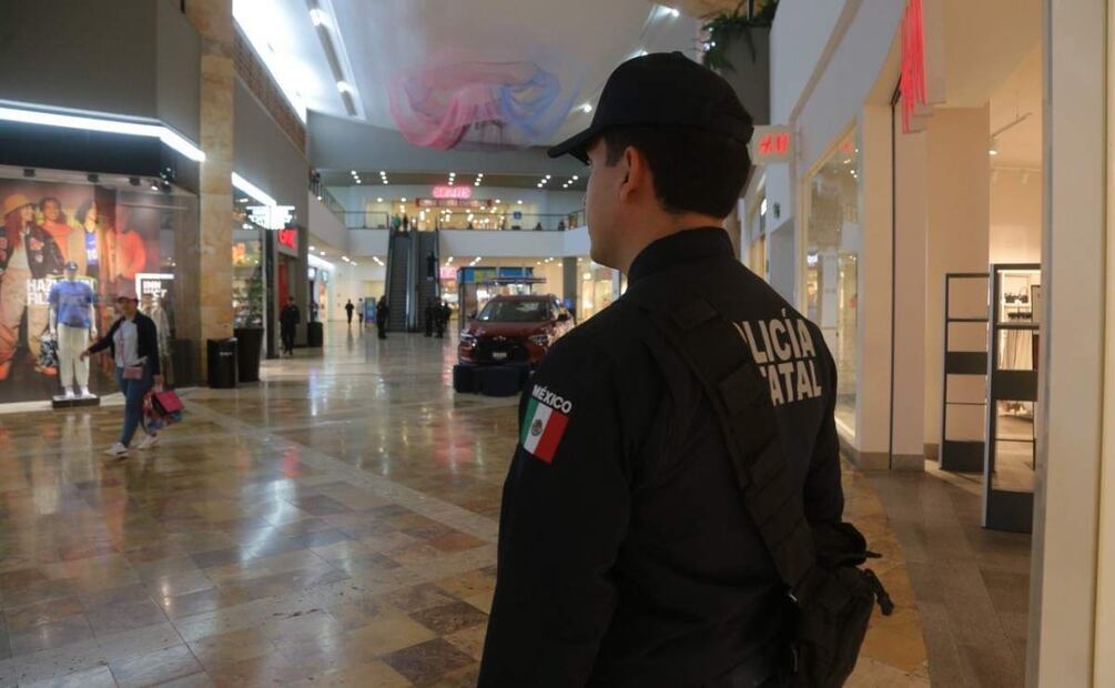 Los elementos de seguridad vigilarán centros comerciales, restaurantes y puntos de venta de regalos (13/02/2025). Foto: Oficial
