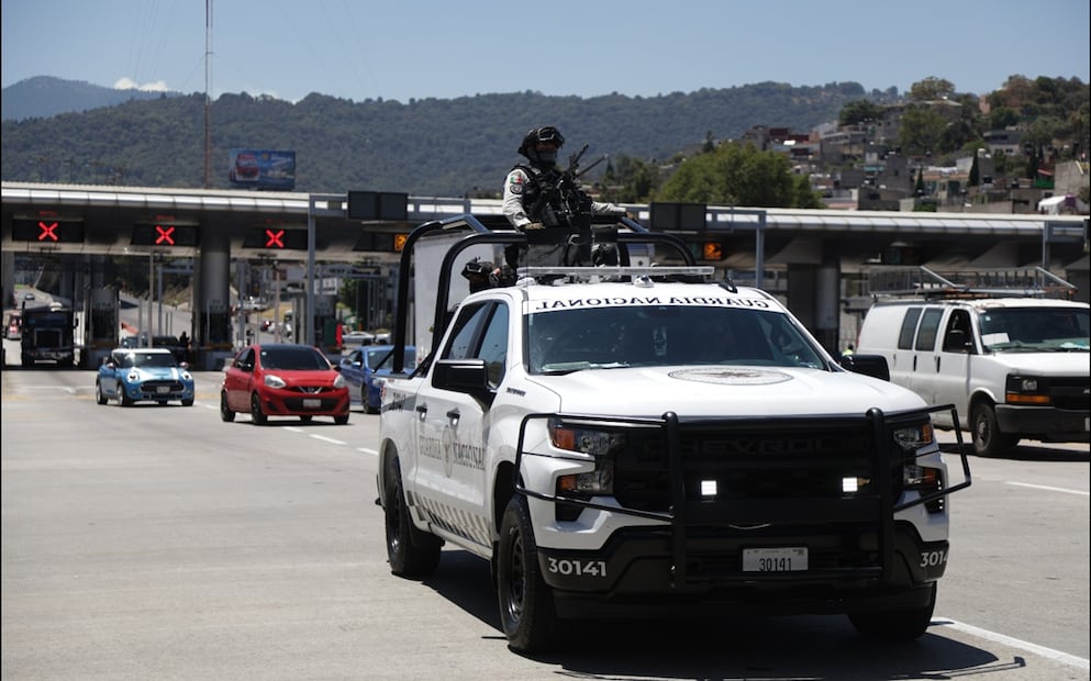 La jefa de Gobierno Clara Brugada dio el banderazo de salida al operativo “Semana Santa Segura” en la caseta de la autopista México-Cuernavaca, el viernes 11 de abril de 2025. Foto: Carlos Mejía/EL UNIVERSAL