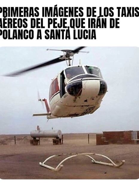 MEMES inundan las redes tras anuncio de taxis aéreos en Aeropuerto Internacional Felipe Ángeles