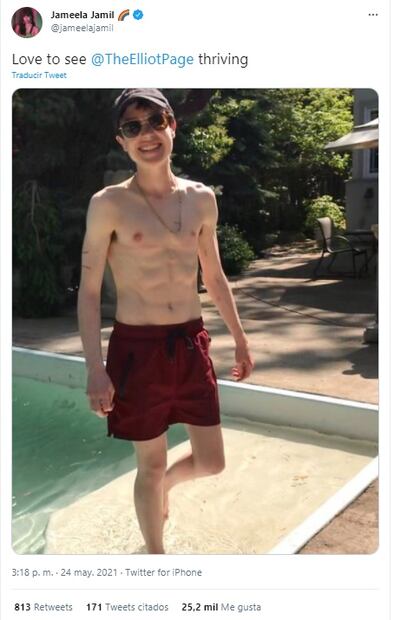 Elogian transformación de Elliot Page; para él fue una experiencia "salvavidas"
