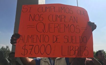 Policías de Naucalpan protestan por falta de pago de salarios, planean bloqueo