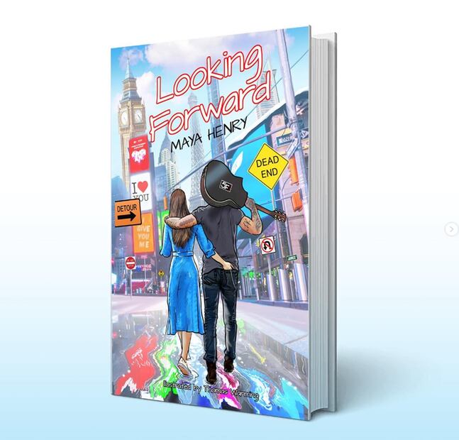 "Looking Forward", libro debut de Maya Henry.
Foto: Instagram