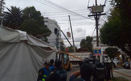 Comienzan a retirar escombros del edificio en calle Rébsamen