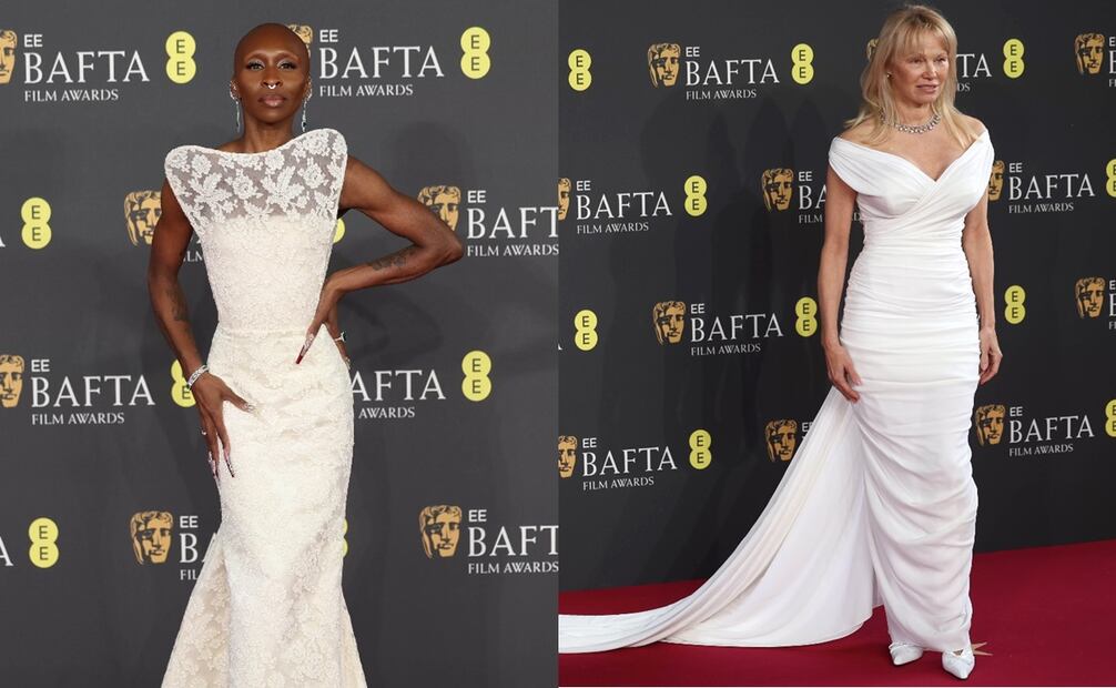 Cynthia Erivo y Pamela Anderson. Foto: STANSALL / AFP/STANSALL / AFP.