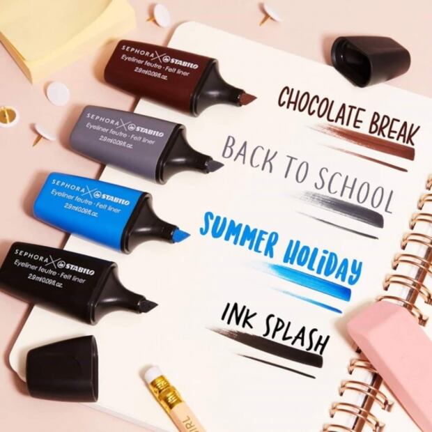 Sephora x Stabilo: la colección de delineadores que te hará regresar a la escuela