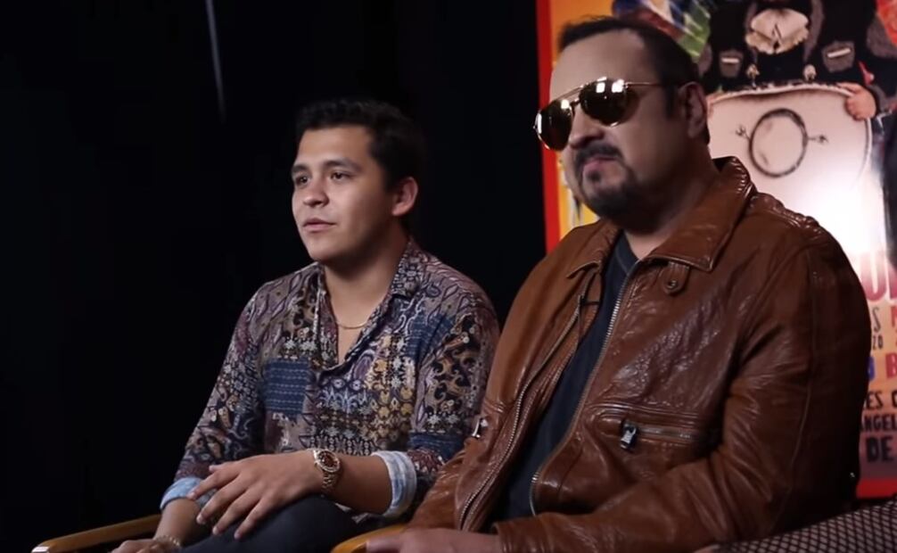 Nodal y Pepe Aguilar en 2018, cuando trabajaron juntos en "Jaripeo sin fronteras"