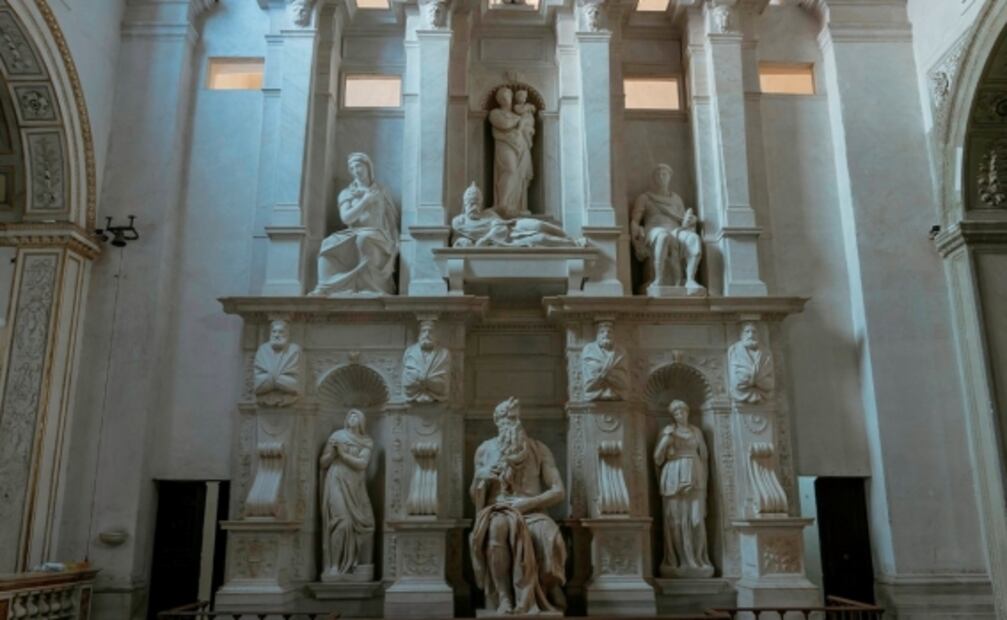 Miguel Ángel estudió el movimiento de la luz para dar "efectos especiales" a escultura de Moisés en Pascua