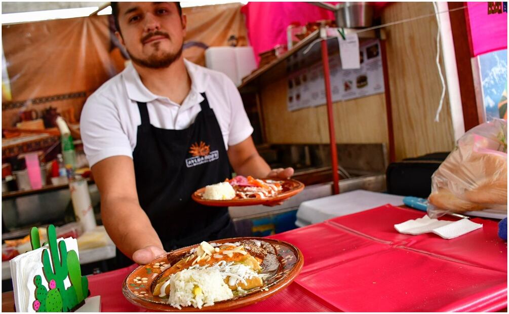 Ya arrancó la edición 21 de la Feria de la Enchilada de la Ciudad de México. Foto: Especial