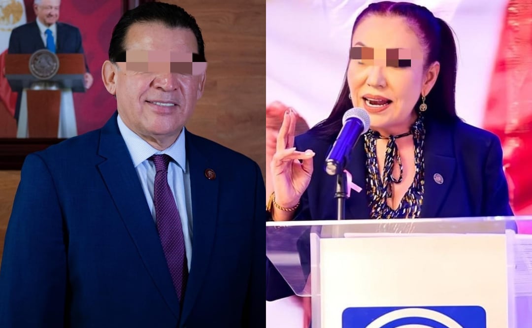 Exalcalde de La Paz, Baja California Sur, Rubén Muñóz Álvarez y la excontralora estatal, Sonia Murillo Manríquez (08/07/2025). Foto: Especial