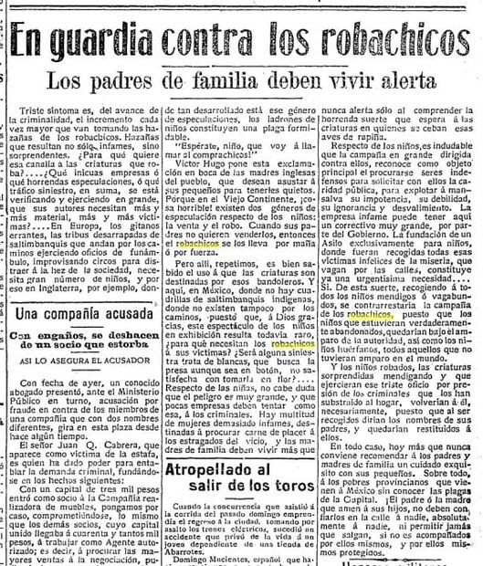 “El viejo del costal" y otros robachicos que amenazaban en el pasado