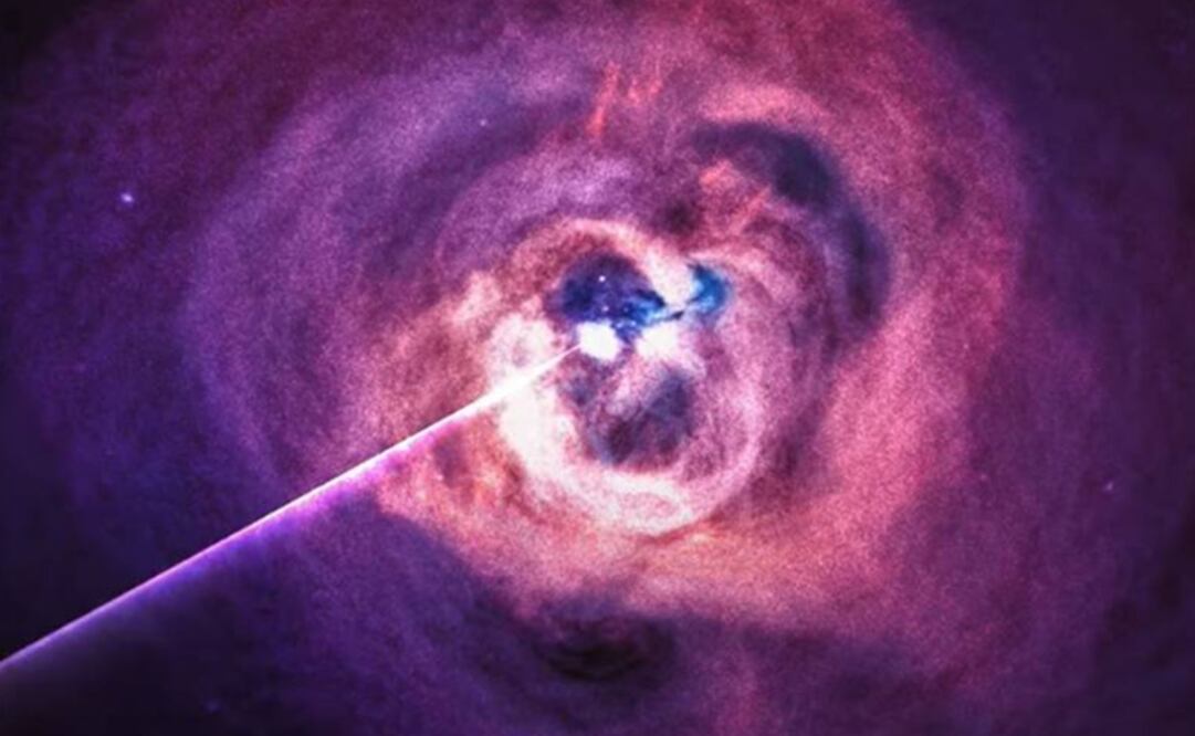 Imagen ilustrativa de un agujero negro en el cúmulo de Perseo. Foto: NASA'S MARSHALL SPACE FLIGHT CENTER