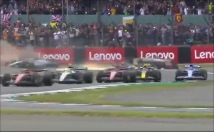 Terrible accidente en la largada del Gran Premio de Gran Bretaña