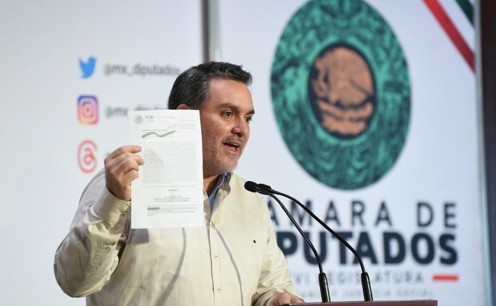Federico Döring confirma denuncia contra Andy López Beltrán por delitos relacionados con huachicol fiscal este 3 de septiembre de 2025. Foto: Especial