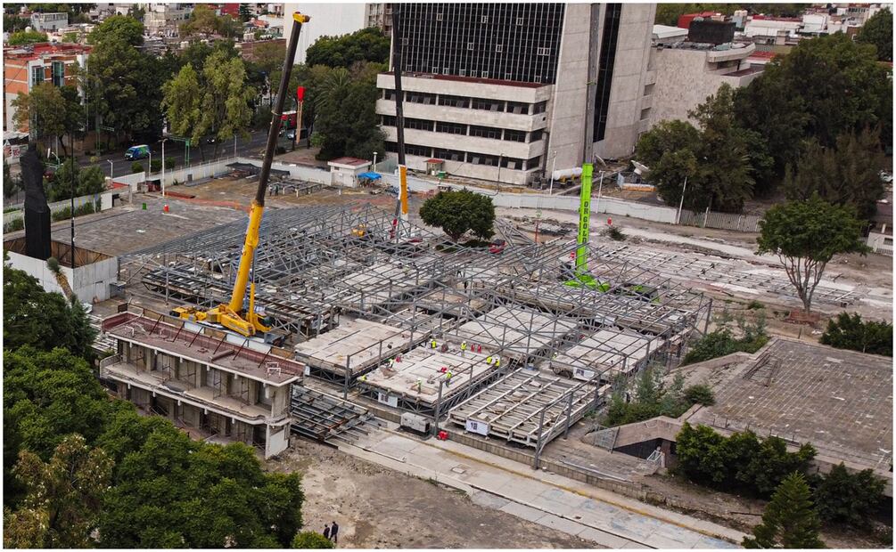 Ciudad de México, 18 de septiembre 2024. El Centro SCOP durante los sismos de 1985 y el de 2017 sufrió severas afectaciones que terminaron en su demolición. Foto: Mario Iván Chávez Ruiz / EL UNIVERSAL