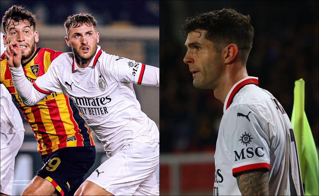 Santiago Giménez y el Milan fueron rescatados por Christian Pulisic, mientras que el Bebote continúa sin poder convertir / FOTOS: @acmilan y @SerieA_EN