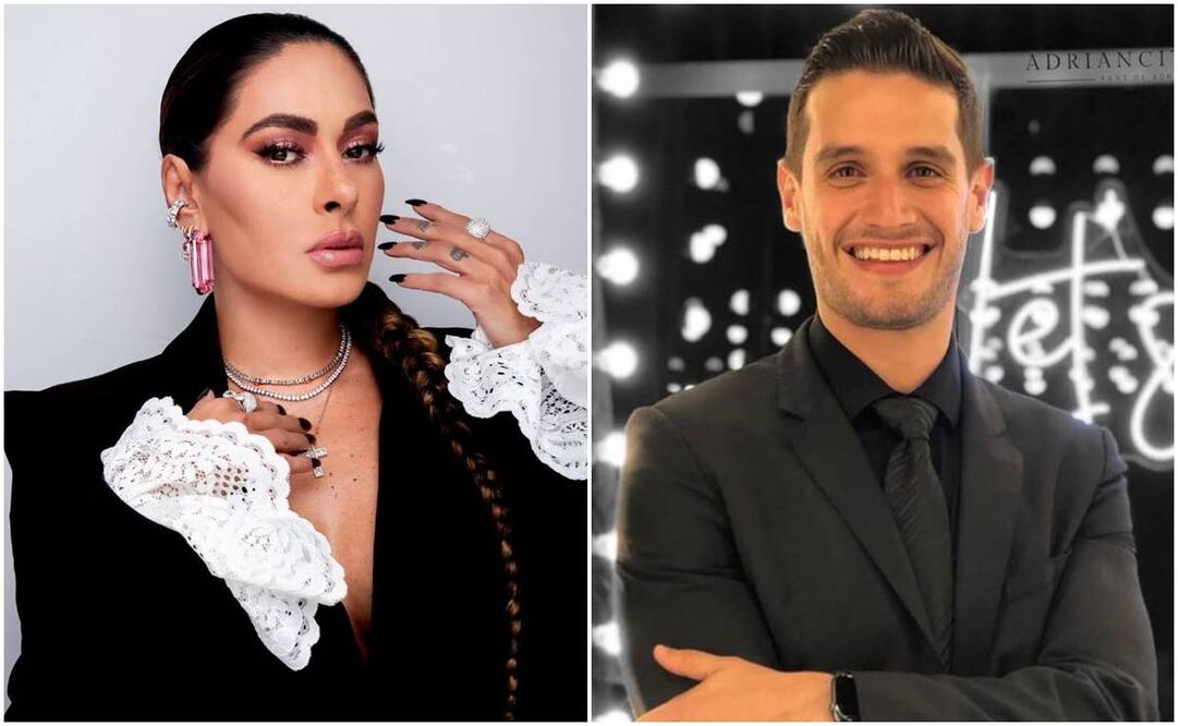 Galilea Montijo, conductora de "La casa de los famosos México" y Adrián Marcelo, exparticipante del reality.