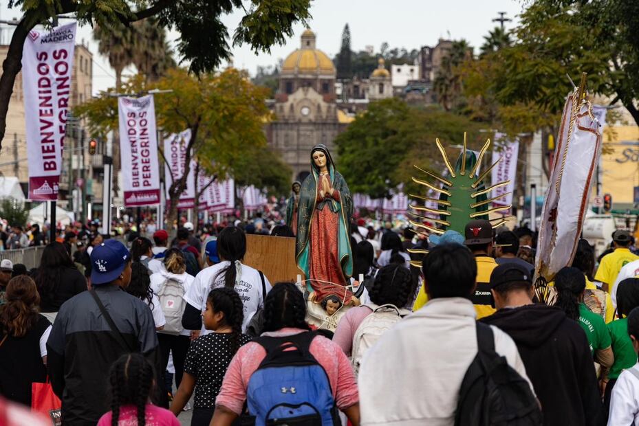 Asistencia de peregrinos a la Basílica rompe récord; llegan 12 millones 800 mil personas, informa el alcalde de la GAM. (Foto: Hugo Salvador/ EL UNIVERSAL)