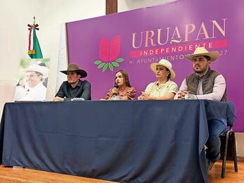 La presidenta municipal sustituta de Uruapan, Grecia Quiroz, dijo que dará un voto de confianza al gobierno federal. Foto: Carlos Arrieta / EL UNIVERSAL