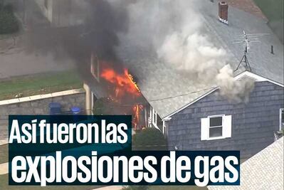 Así fueron las explosiones de gas en EU; reportan heridos