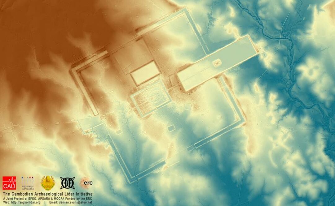 Los hallazgos podrían ayudar a resolver los enigmas que rodean el auge y caída del extinto imperio Jemer y su capital Angkor. (FOTOS: Iniciativa Arqueológica Camboyana Lidar)