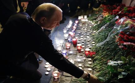 Putin visita el lugar del atentado de San Petersburgo 