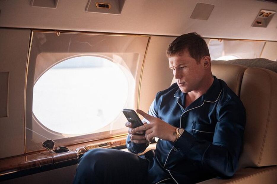 Jet privado de Saúl "Canelo" Álvarez - Foto: Especial