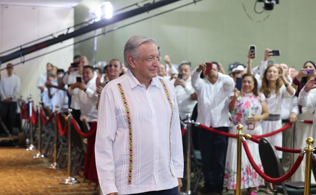 Quinto Informe de Gobierno del presidente López Obrador en Campeche. Foto: Presidencia