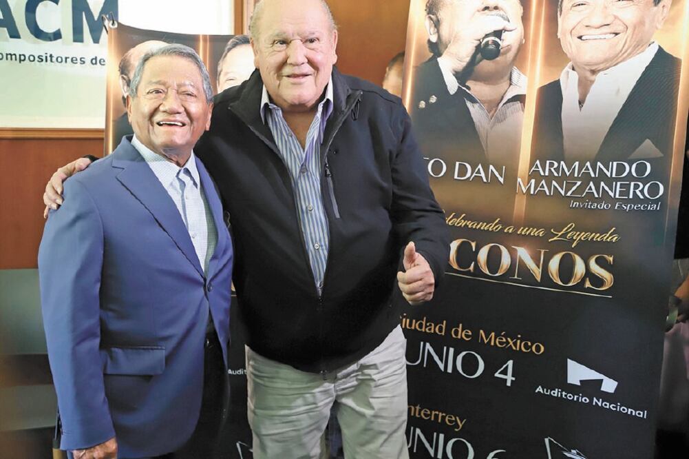 Leo Dan se presentará el próximo martes en el Auditorio Nacional; estará acompañado por primera vez del compositor Armando Manzanero. Foto: CLASOS