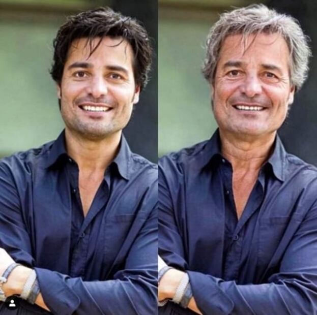 Chayanne recibe la vejez con arrugas y canas