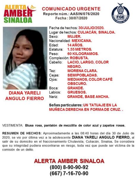 Reportan a cinco menores desaparecidos en una semana en Sinaloa