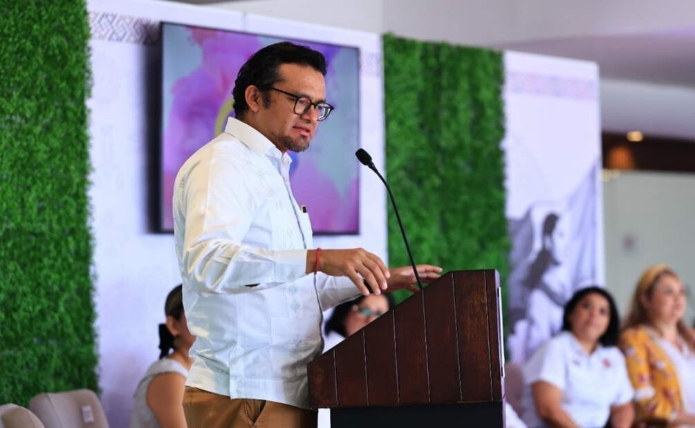 El secretario de Desarrollo Energético de Tamaulipas, Walter Julián Ángel Jiménez anuncia que la entidad tendrá 30 Gasolineras para el Bienestar (19/07/2025). Foto: Especial