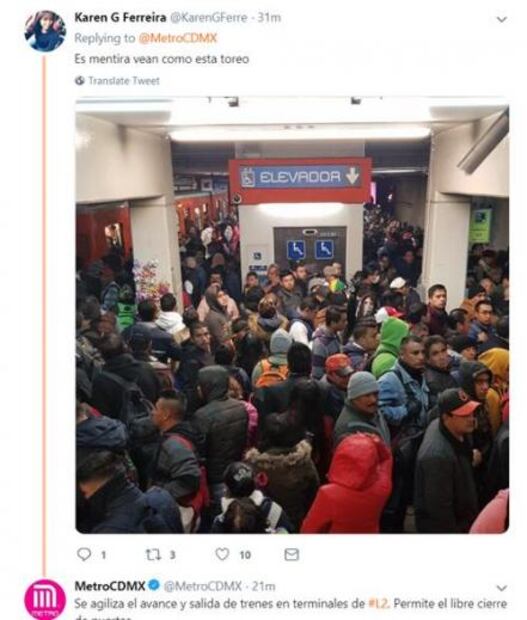 Usuarios reportan retrasos en Línea 2 del Metro tras mantenimiento