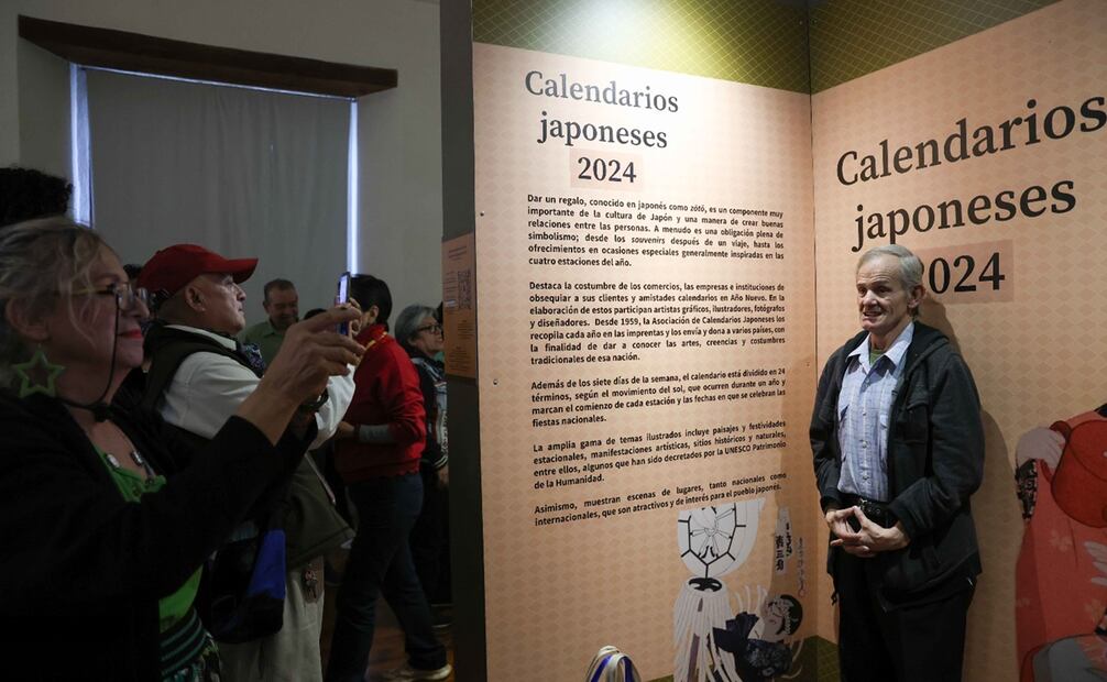 Inauguración de la exposición "Calendarios japoneses 2024" en el Museo Nacional de las Culturas del Mundo. Foto: Diego Simón Sánchez/El Universal.