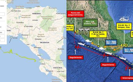 Las rutas de un narcovuelo que confronta a Bukele con Harfuch; estos son los mapas