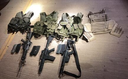 Aseguran arsenal y detienen a 5 tras enfrentamiento en Sonora