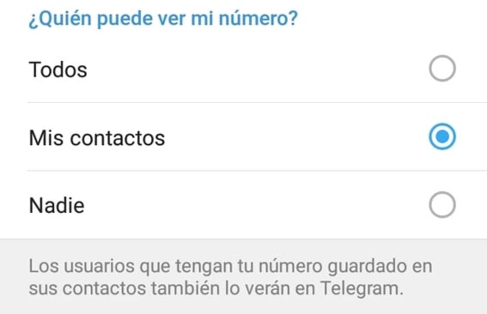 Evita que desconocidos te escriban por Telegram