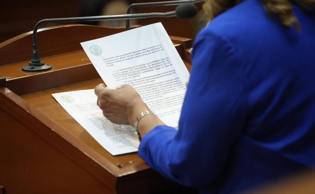 La diputada local explicó que el juicio de procedencia que se llevó a cabo en sesión secreta  (31/07/2025). Foto: Especial