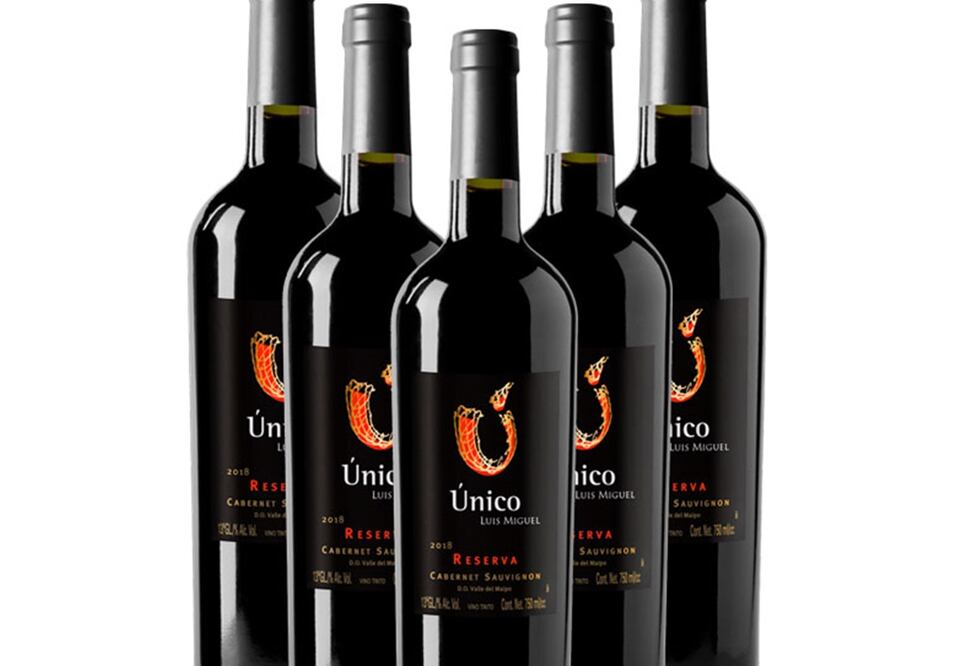 El vino Único de Luis Miguel está hecho principalmente de uva Cabernet Sauvignon / Foto: Cortesía Vino Único Prissa