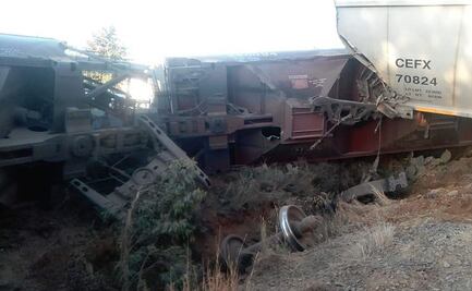 Se descarrila tren en Zacatecas