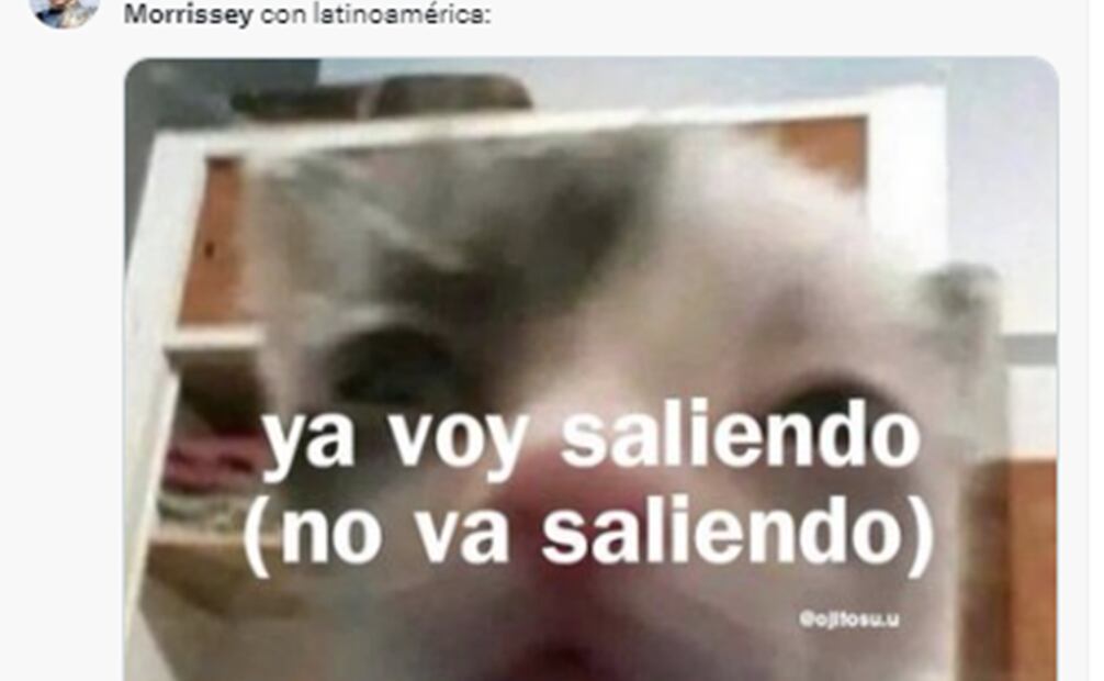 Memes cancelación Morrissey. Foto: Captura de pantalla