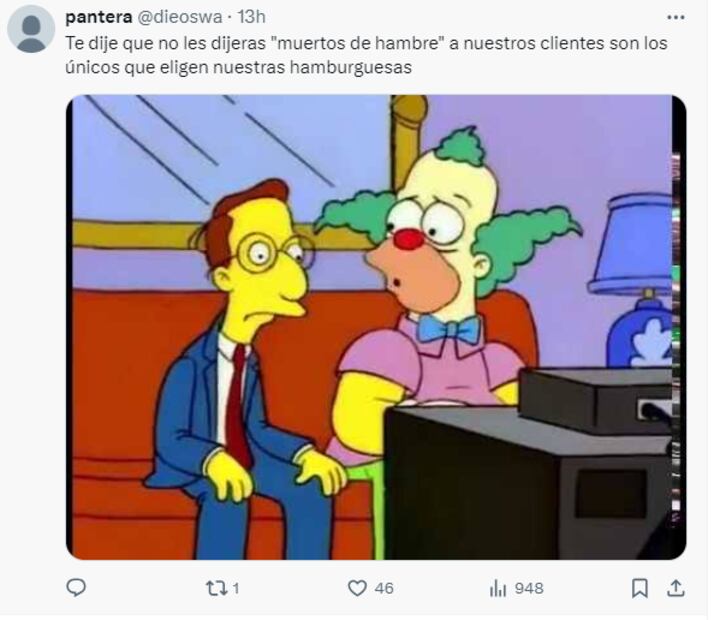 Las referencias Los Simpson no pudieron  faltar. Foto: Redes sociales