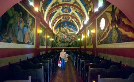 Murales de Diego Rivera dañados tras sismos estarán listos en octubre