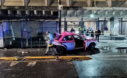 Choque múltiple en avenida México Tacuba; taxista pierde la vida tras carambola