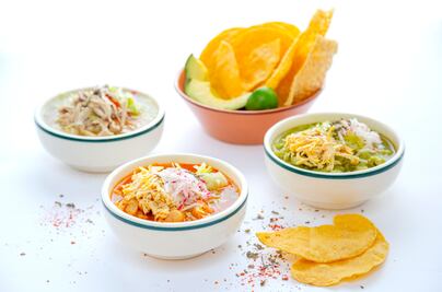 El pozole es tricolor