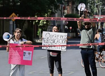 Vecinos protestan por presencia de migrantes