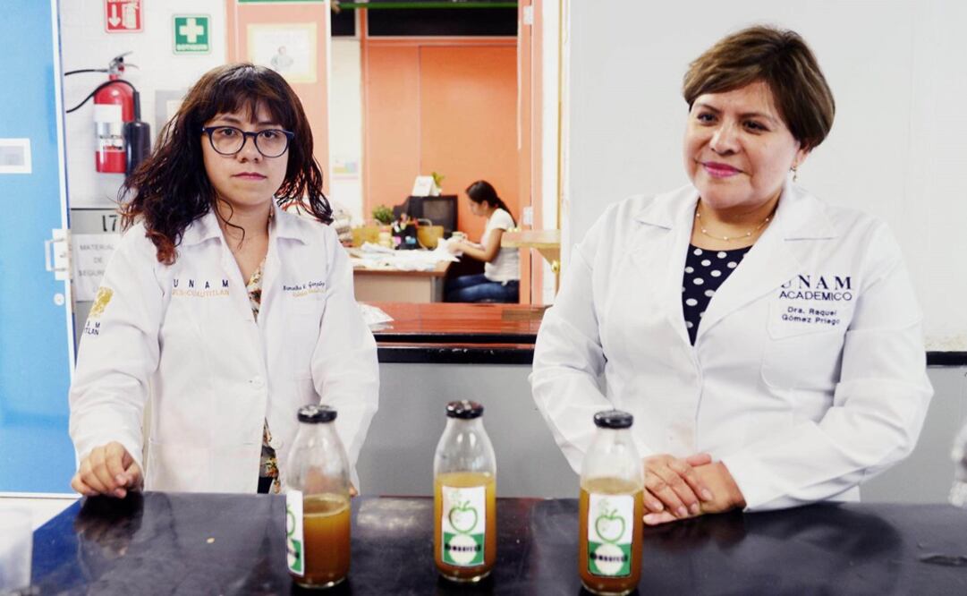 Samanta González Téllez y Raquel Gómez Pliego. Foto: UNAM