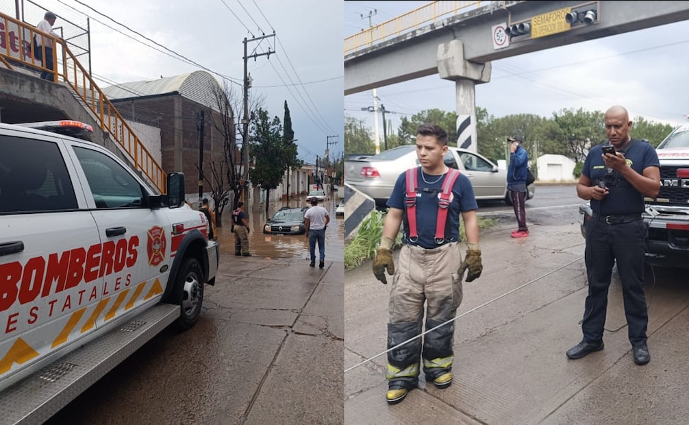 Atención de bomberos en Aguascalientes. Fotos: Especiales